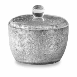 Viadurini Bathroom Badzubehör-Badaccessoires aus harzbeschichtetem Blattsilber - Argentine