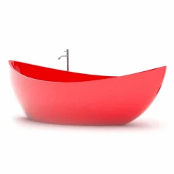 Viadurini Design Freistehende Badewannen-Badewanne aus Solid Surface®  Funamori Made in Italy