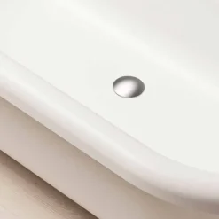 Viadurini Bathroom Freistehende Badewannen-Badewanne Freestanding, im Design, Füße im Chrom Finish - Free