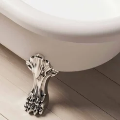 Viadurini Bathroom Freistehende Badewannen-Badewanne Freestanding, im Design, Füße im Chrom Finish - Free