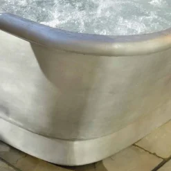 Viadurini Bathroom Freistehende Badewannen-Badewanne freistehend aus Kupfer in modernem Design Annie