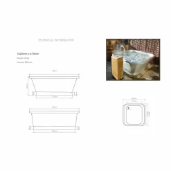 Viadurini Bathroom Freistehende Badewannen-Badewanne freistehend aus Kupfer in modernem Design Annie