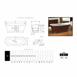 Viadurini Bathroom Freistehende Badewannen-Badewanne freistehend mit Leder Bezug modern Elsie