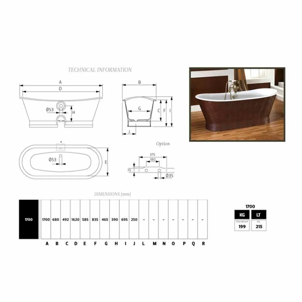 Viadurini Bathroom Freistehende Badewannen-Badewanne freistehend mit Leder Bezug modern Elsie