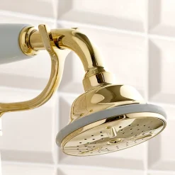 Viadurini Taps Badewannearmaturen-Badewannenarmaturen aus Messing mit Handbrause im klassischen Luxusstil - Fioretta