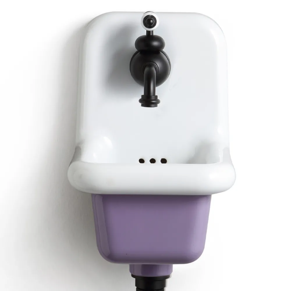 Viadurini Bathroom Vintage Waschbecken|Farbige Waschbecken-Badezimmer Waschbecken aus weißer und farbiger Keramik 26 cm Vintage Style - Jordan