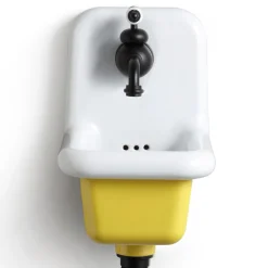 Viadurini Bathroom Vintage Waschbecken|Farbige Waschbecken-Badezimmer Waschbecken aus weißer und farbiger Keramik 26 cm Vintage Style - Jordan