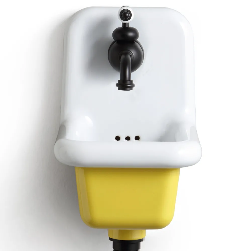 Viadurini Bathroom Vintage Waschbecken|Farbige Waschbecken-Badezimmer Waschbecken aus weißer und farbiger Keramik 26 cm Vintage Style - Jordan