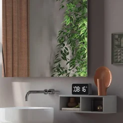 Viadurini Bathroom Badmöbel Hängend-Badezimmerkomposition komplett mit Waschbecken, Spiegel und Sockel, hergestellt in Italien – Dream