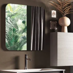 Viadurini Bathroom Badmöbel Hängend-Badezimmerkomposition mit Waschbecken aus Kunstharz, hergestellt in Italien mit kratzfester Basis – Dream