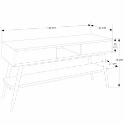 Viadurini Badmöbel Stehend-Badezimmer-Konsolentisch im modernen Design aus natürlichem Teak Pistoia