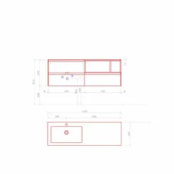 Viadurini Bathroom Badmöbel Hängend-Badezimmermöbel Zusammensetzung, modernes und hängendes Design Made in Italy - Callisi8