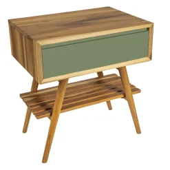 Viadurini Bathroom Badmöbel Stehend-Badezimmermöbel-Komposition mit Schrank und Waschbecken aus natürlichem Teak - Carolie