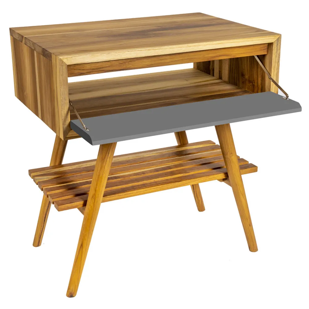 Viadurini Bathroom Badmöbel Stehend-Badezimmermöbel-Komposition mit Tonwaschbecken und Zubehör - Carolie