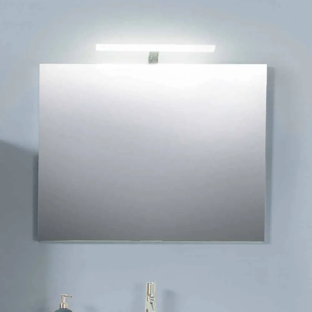 Viadurini Bathroom Badmöbel Hängend-Badezimmerschrank 90 cm, Wah Becken, Spiegel und Säule - Becky