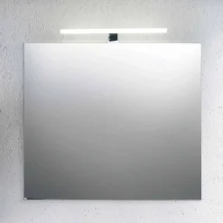 Viadurini Bathroom Badmöbel Hängend-Badezimmerschrank 80 cm, Waschbecken, Mirron und Ecru Säule - Becky