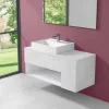 Viadurini Bathroom Badmöbel Hängend-Badezimmerschrank mit hängendem Design und modernem Arbeitsplattenwaschbecken - Pistillo