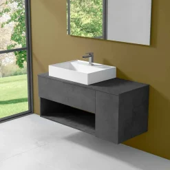 Viadurini Bathroom Badmöbel Hängend-Badezimmerschrank mit hängendem Design und modernem Arbeitsplattenwaschbecken - Pistillo