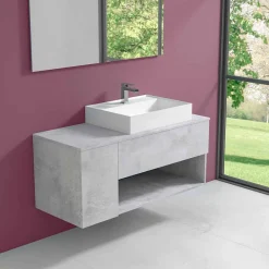 Viadurini Bathroom Badmöbel Hängend-Badezimmerschrank mit hängendem Design und modernem Arbeitsplattenwaschbecken - Pistillo