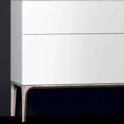 Viadurini Bathroom Badmöbel Stehend-Badezimmerschrank mit integriertem modernen Waschbecken Bernstein, Harz und lackiertem Holz