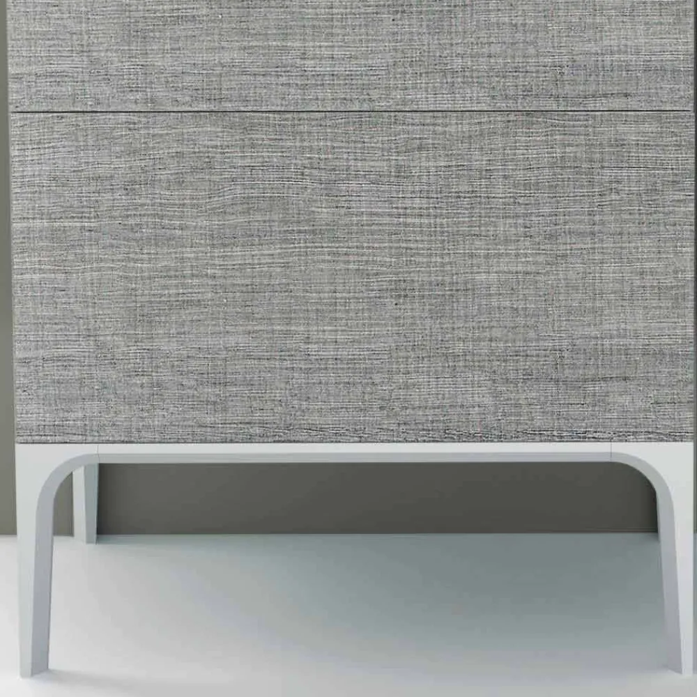 Viadurini Bathroom Badmöbel Stehend-Badezimmerschrank mit integriertem Waschbecken in Ambra ecolegno, hergestellt in Italien