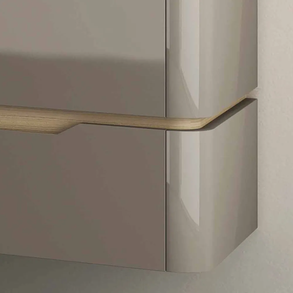 Viadurini Bathroom Badmöbel Hängend-Badezimmerschrank mit integriertem Design Waschbecken Arya, in Italien hergestellt