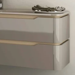 Viadurini Bathroom Badmöbel Hängend-Badezimmerschrank mit integriertem Design Waschbecken Arya, in Italien hergestellt