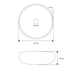 Viadurini Bathroom Badmöbel Stehend-Badezimmerschrank-Komposition mit Spiegel und Zubehör aus Ton - Maryse