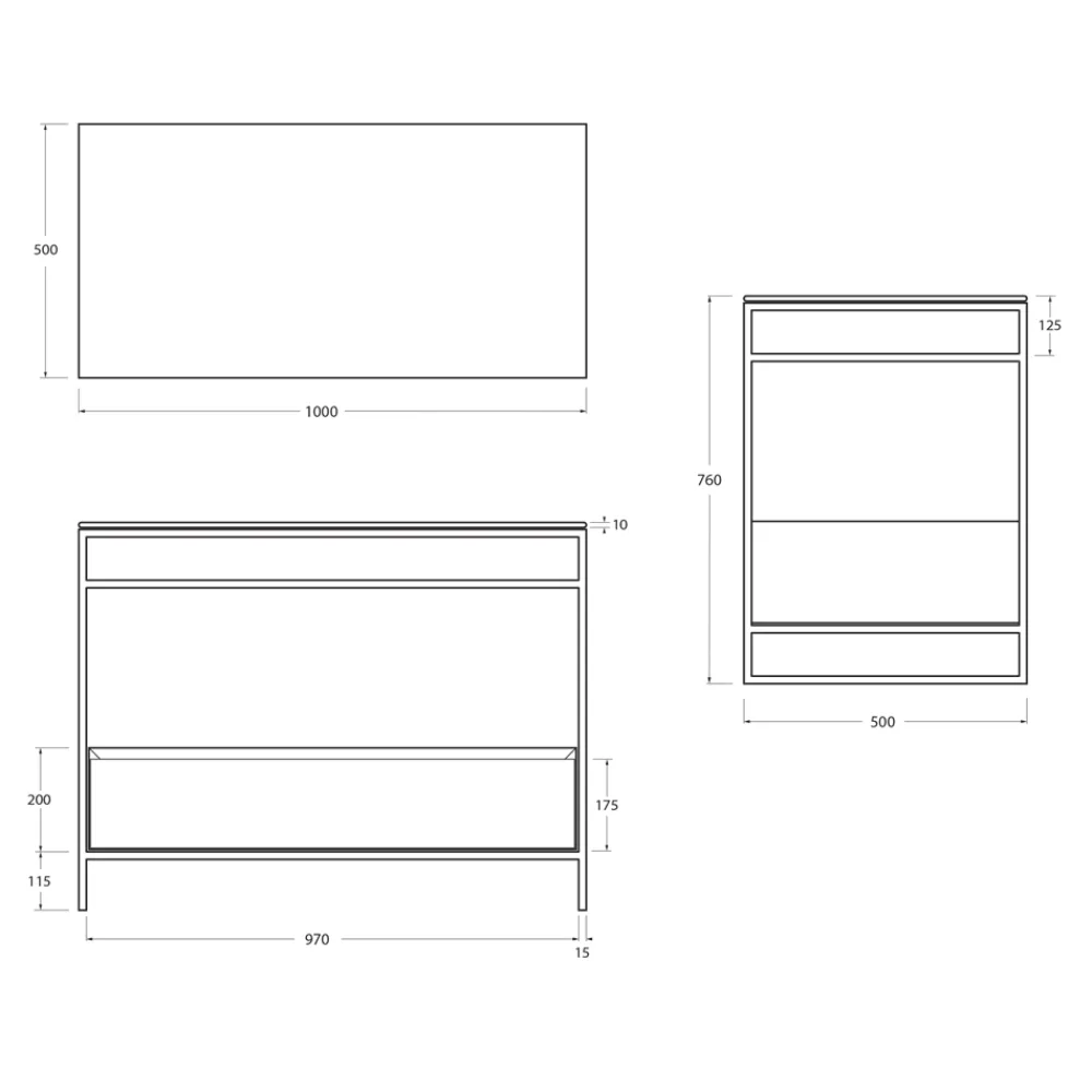 Viadurini Bathroom Badmöbel Stehend-Badezimmerschrank-Komposition mit Waschbecken, Sockel und Spiegel Made in Italy - Hoscar
