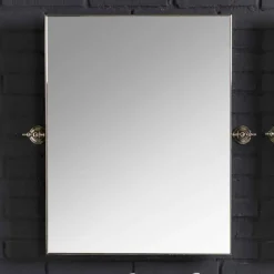 Viadurini Bathroom Badmöbel Stehend-Badezimmer-Set mit Vintage-Doppelkonsole aus weißer Keramik auf einer linearen Struktur