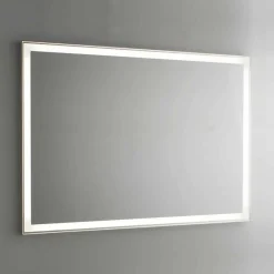 Viadurini Bathroom Badspiegel-Badezimmerspiegel aus Aluminiumimitat mit Hintergrundbeleuchtung Made in Italy - Palau