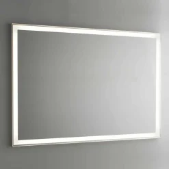 Viadurini Bathroom Badspiegel-Badezimmerspiegel aus Aluminiumimitat mit Hintergrundbeleuchtung Made in Italy - Palau