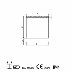 Viadurini Bathroom Badspiegel-Badezimmerspiegel mit LED modernes Design Beleuchtung Yvone