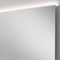 Viadurini Bathroom Badspiegel-Badezimmerspiegel mit modernem Design LED-Licht mit Satinkanten Veva