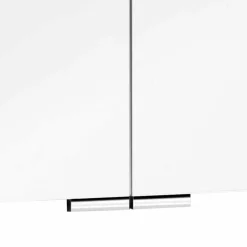 Viadurini Bathroom Badspiegel-Badezimmerspiegel mit 3-türiger Schrankwand mit Innenregalen - Bramo