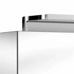 Viadurini Bathroom Badspiegel-Badezimmerspiegel mit 3-türiger Schrankwand mit Innenregalen - Bramo