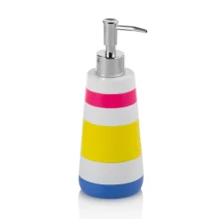 Viadurini Bathroom Badzubehör-Badezimmerzubehör aus mehrfarbigem Harz, ABS und Metall - Pink