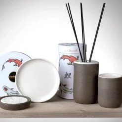 Viadurini Bathroom Badzubehör-Badezimmerzubehör aus Ton mit weißer Innenausstattung Made in Italy - Antonella