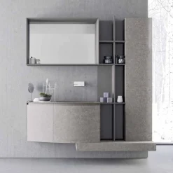 Viadurini Bathroom Badmöbel Hängend-Badezimmerzusammensetzung, moderne italienische Designfederung - Callisi10