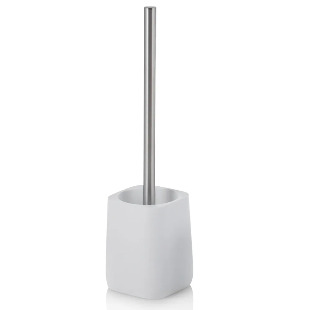 Viadurini Bathroom Badzubehör-Badzubehör Komposition aus Abs und mattweißem Metall -Smar