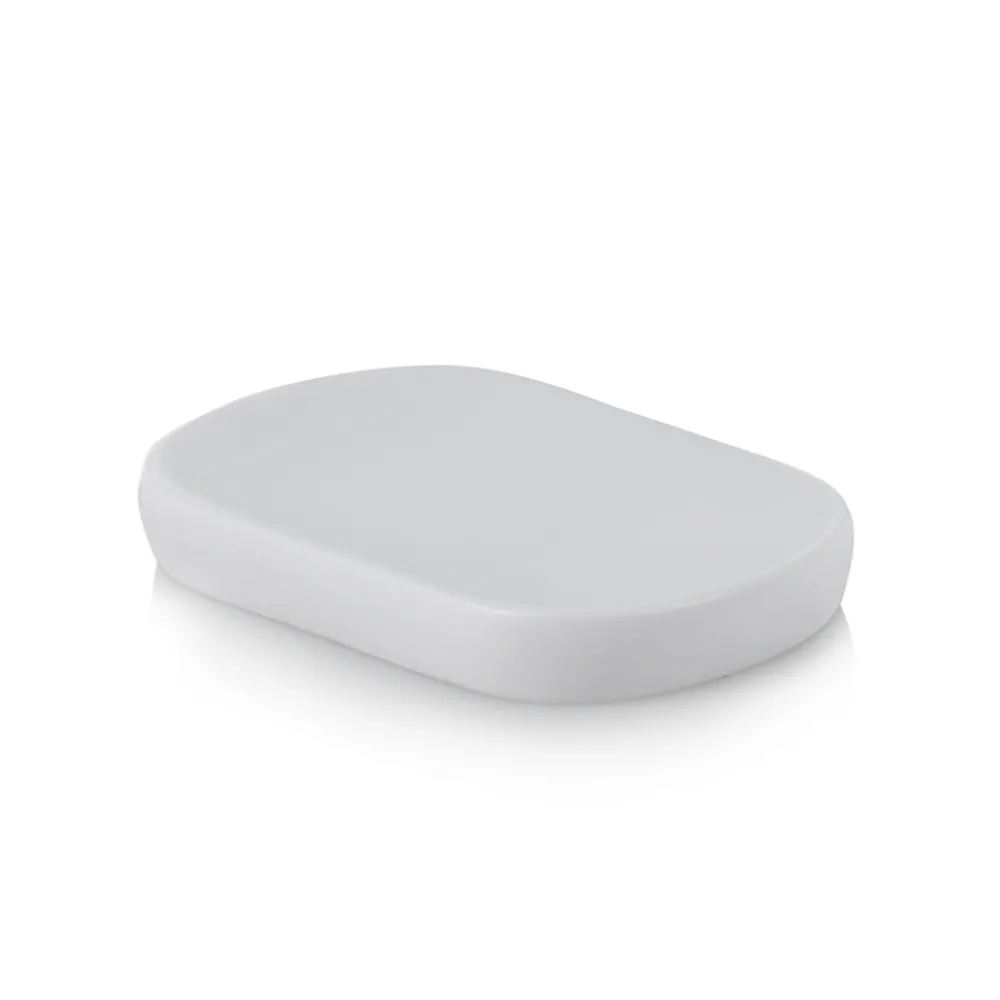 Viadurini Bathroom Badzubehör-Badzubehör Komposition aus Abs und mattweißem Metall -Smar