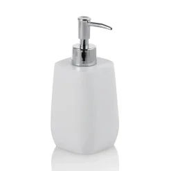 Viadurini Bathroom Badzubehör-Badzubehör Komposition aus Abs und mattweißem Metall -Smar