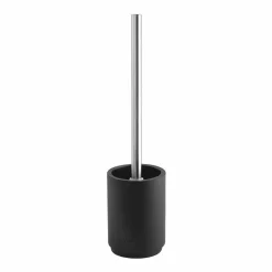 Viadurini Bathroom Badzubehör-Badzubehörset aus mattschwarzem Harz - Pareo