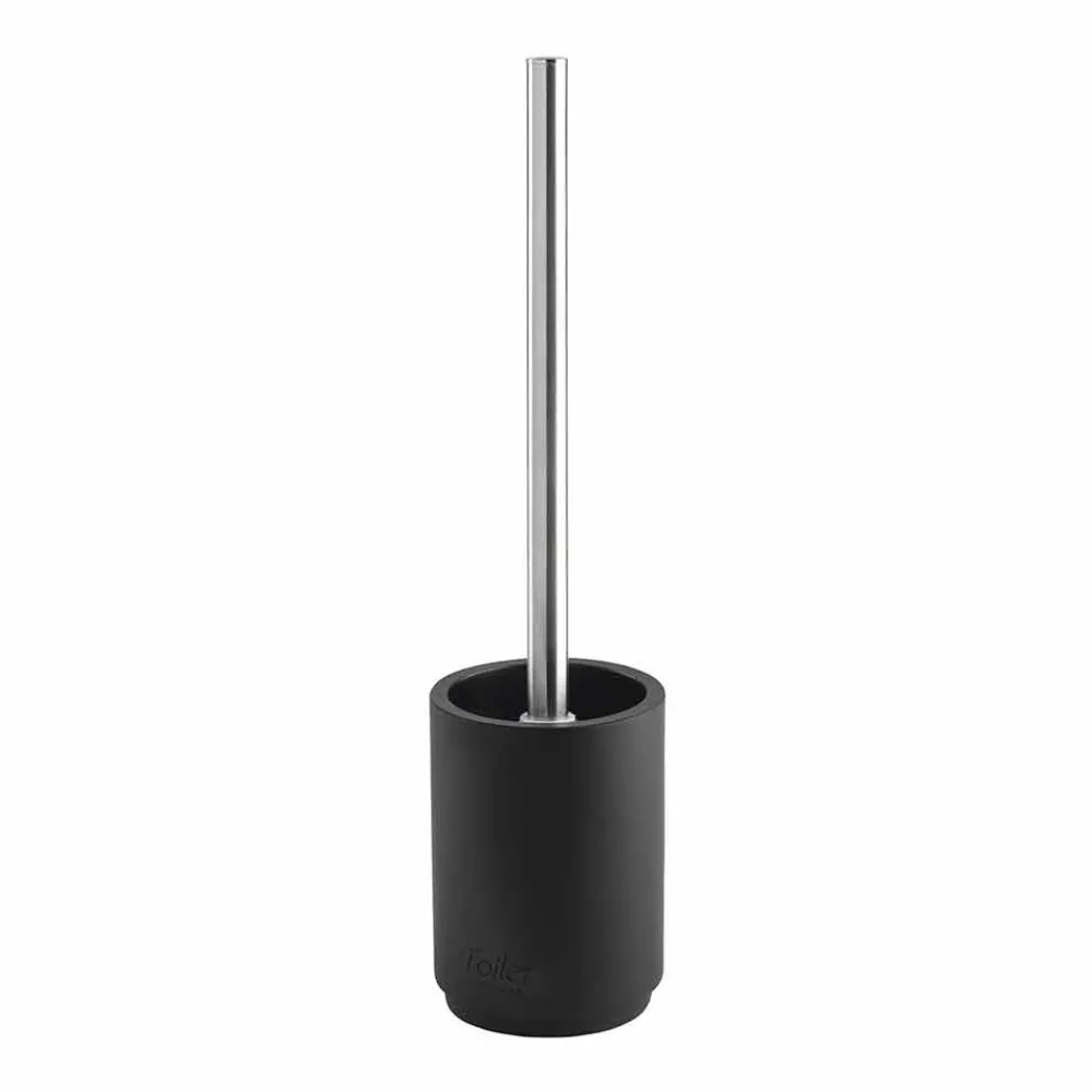 Viadurini Bathroom Badzubehör-Badzubehörset aus mattschwarzem Harz - Pareo