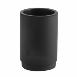 Viadurini Bathroom Badzubehör-Badzubehörset aus mattschwarzem Harz - Pareo