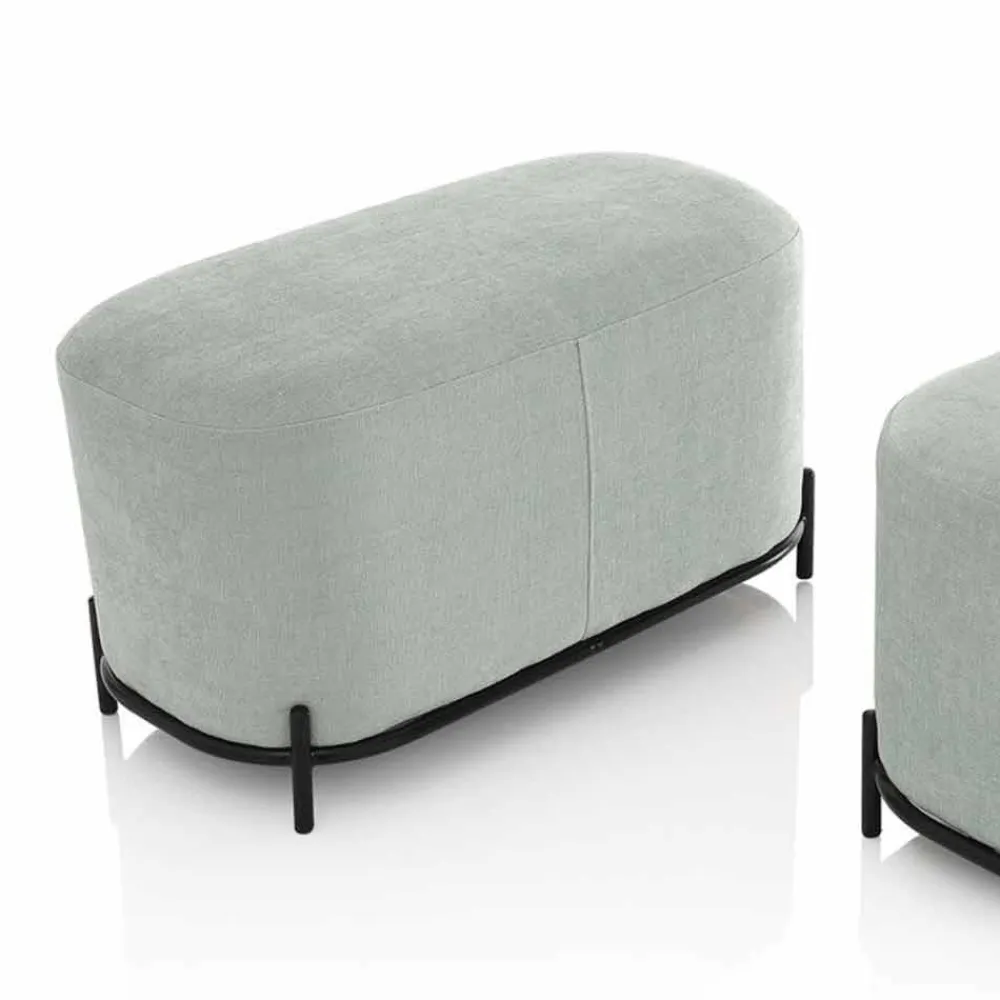 Viadurini Living Moderne Wohnzimmerbank-Bank für Wohnzimmer oder Schlafzimmer in modernem Design Stoff - Ambrogia