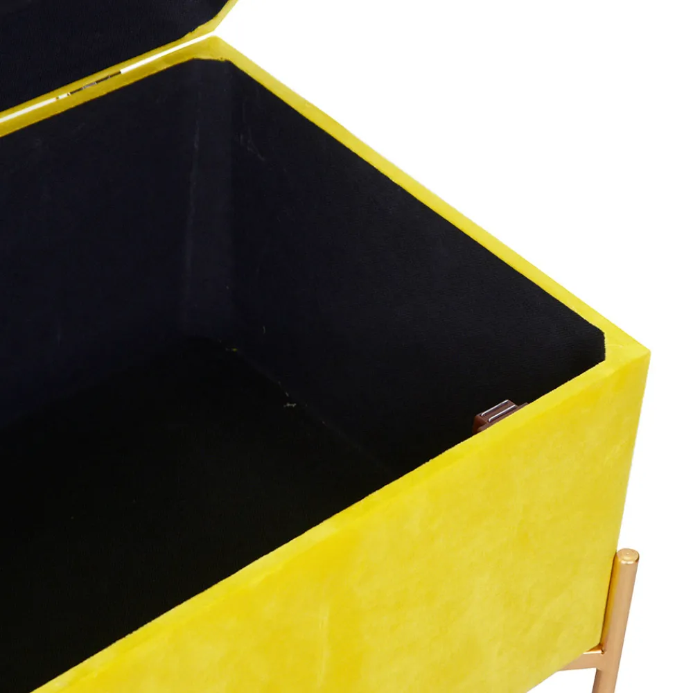 Viadurini Living Moderne Wohnzimmerbank-Bank mit Container aus Metall und Samt in verschiedenen Ausführungen - Faro