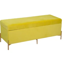 Viadurini Living Moderne Wohnzimmerbank-Bank mit Container aus Metall und Samt in verschiedenen Ausführungen - Faro