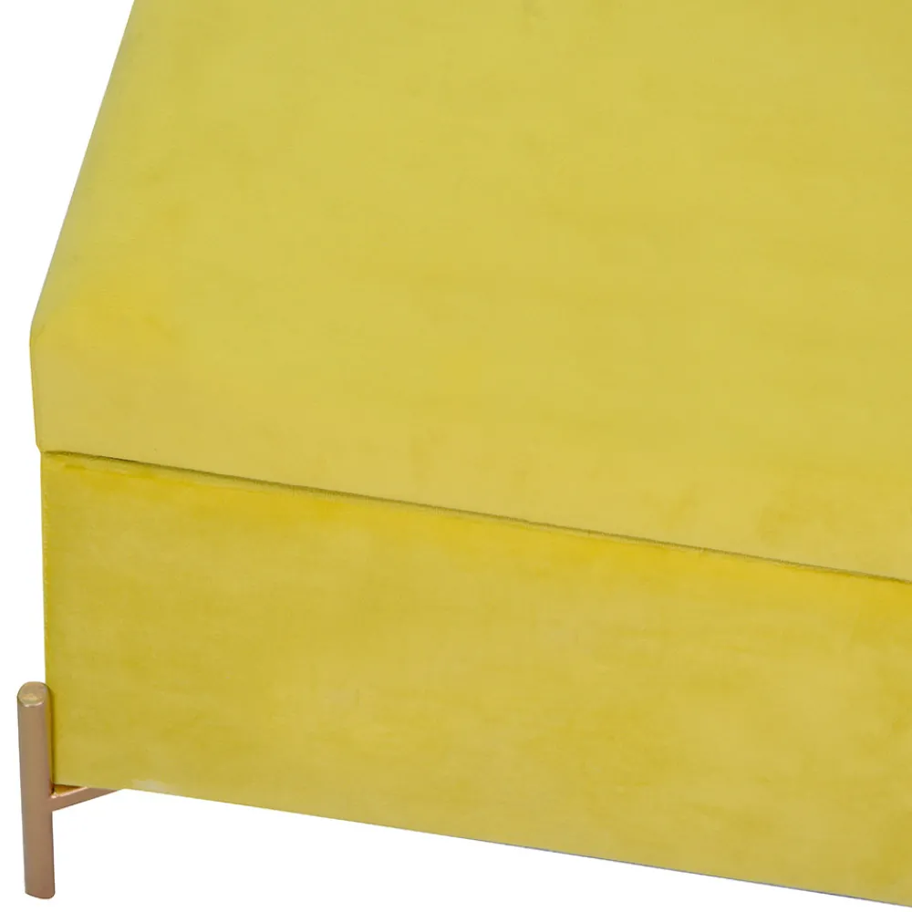 Viadurini Living Moderne Wohnzimmerbank-Bank mit Container aus Metall und Samt in verschiedenen Ausführungen - Faro