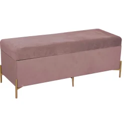 Viadurini Living Moderne Wohnzimmerbank-Bank mit Container aus Metall und Samt in verschiedenen Ausführungen - Faro